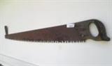 53" Antique Sabretooth Hand Saw with Pull on Front End
