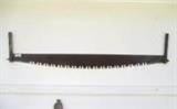 69" Antique Cross Cut Sabretooth Saw 