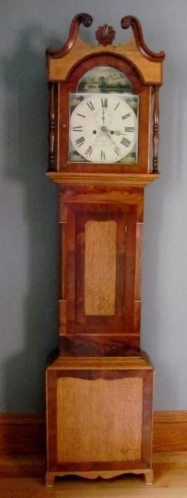 Antique Tall Clock- Mich. Johnson, Barnard Castle