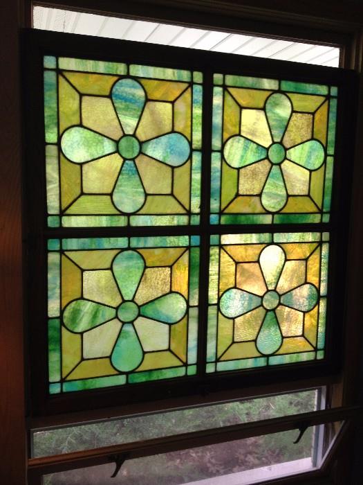 antique architectural stained glass