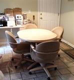 Chromecraft custom kitchen table w/4 chairs