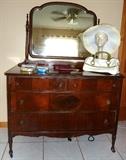 Antique Dresser with Mirror