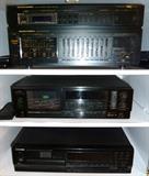 Marantz Quartz Synthesized Stereo Tuner ST165, Marantz Stereo Amplifier PM165, Marantz Digital Moitoring Vassette Deck SD-74, Kenwood Multiple Compact Disc Player DPM3370