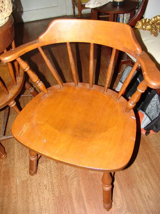 Set of 6 Ethan Allen maple chairs