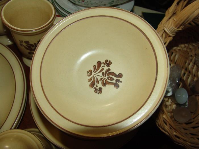 Large set of stoneware china