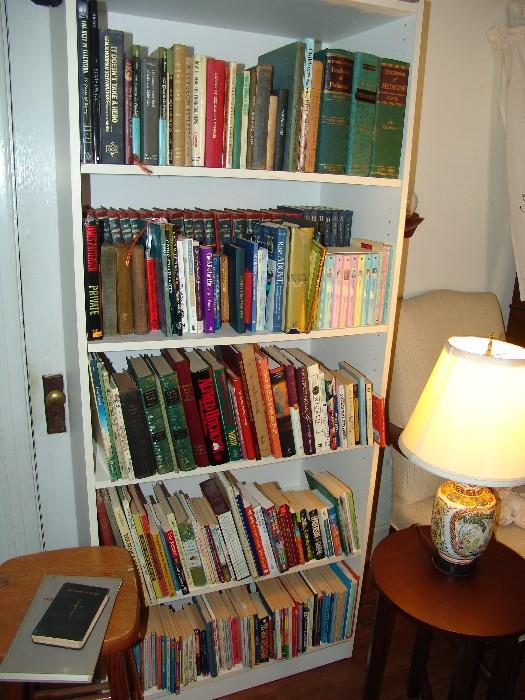Collection of books and bookcase