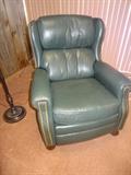Bradington Young Green Leather Recliner 