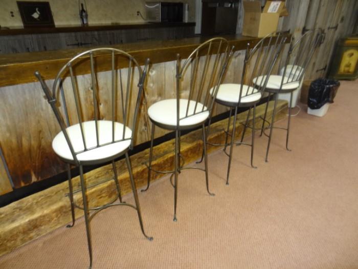 Four Stools purchased from Lloyd's of Somerville- 40" H- Seat 29" H 