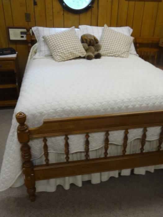 Full Size Headboard & Footboard with Mattress & BoxSpring