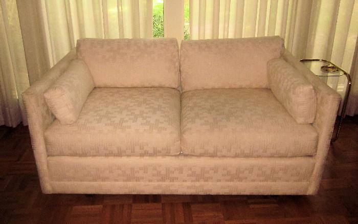 Wonderful, two-cushion love seat; Made by Hickory Furniture Co. 58" w.