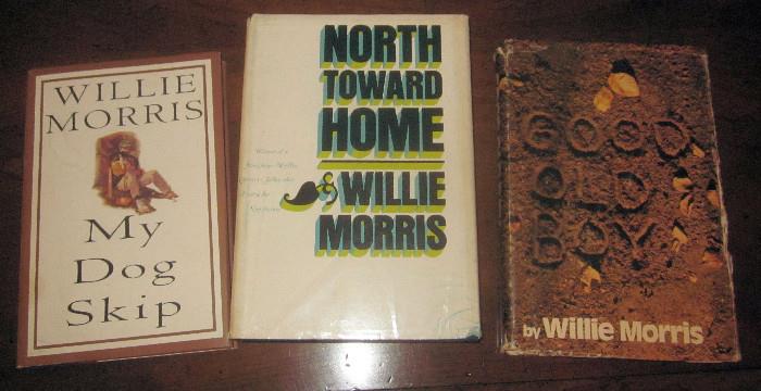 First edition books by Willie Morris; My Dog Skip copy is autographed.