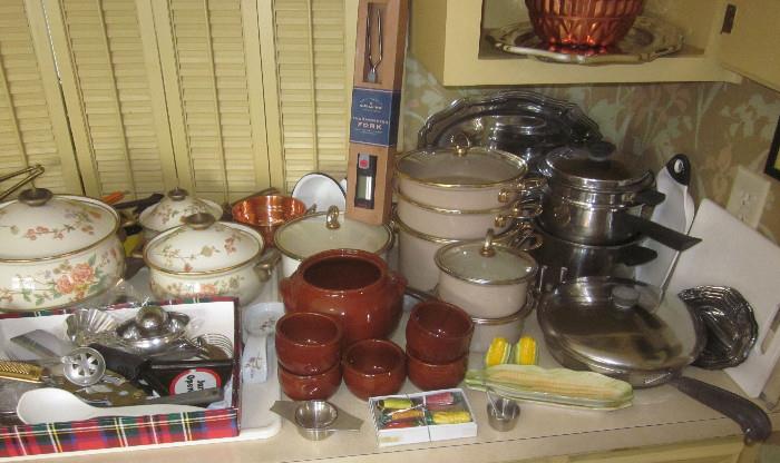 More kitchen items and cookware.
