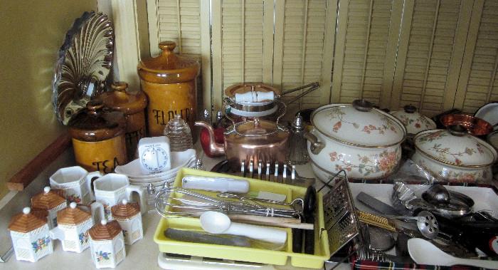 Some of the many kitchen items available.
