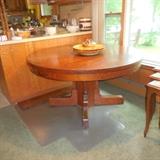 oak pedestal table