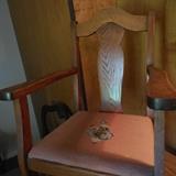 child's needlepoint rocker