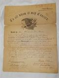 Civil War era military documents