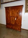 burl walnut armoire