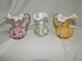 Fenton Art Glass hand painted and signed
