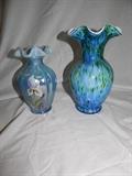 Fenton Art Glass hand painted and signed