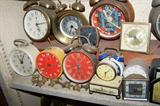 Huge collection alarm clocks.