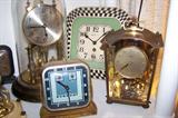 Assorted clocks--green/white/black clock (non-electric) is one of our favorites.