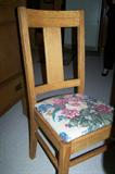 Antique oak chairs--set of 6.