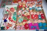 Lots of cute vintage Christmas items--look at these pixies!