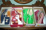 Dozens of pairs vintage shoes--sizes 7.5-8 medium.