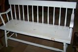 SOLD--Vintage deacon's bench.