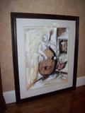 Framed art and decor throughout the house.