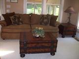 Another view of sofa and tables.