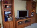 Entertainment center (TV not for sale).