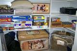 Games and other household items.