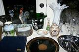 Tables full of nice and useful giftware, dishes, glassware and household items.