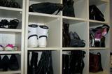Women's shoes, boots, handbags, scarves, hats and clothing.