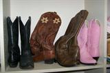 Women's shoes, boots, handbags, scarves, hats and clothing.