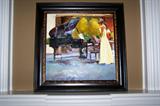 Original painting on canvas--beautiful music/piano theme.