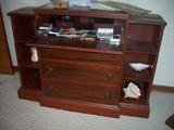 Vintage secretary desk bookcase.