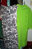 Hundreds of vintage clothing items, 1940s to 1980s, sizes small to about size 16.