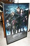 "Harry Potter" poster with signatures.