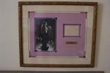 Framed photo and autograph by Maria Callas (opera singer.)