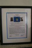 Framed stamp from the collection of Lee Harvey Oswald.