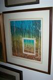 Many original paintings and signed prints.