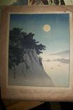 Hiroshige wood block print.