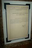 Signed document--memo from Juan Peron.