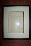 Letter signed by Hellen Keller.