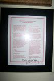 Signed Christmas letter from Ray Bradbury.