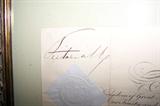 Document issued and signed by Queen Victoria of England.