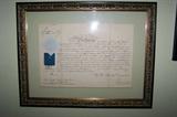 Document issued and signed by Queen Victoria of England.