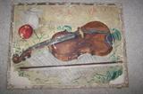 Original unframed painting from 1930s or 1940s by owner's father, Harrold Storrs.